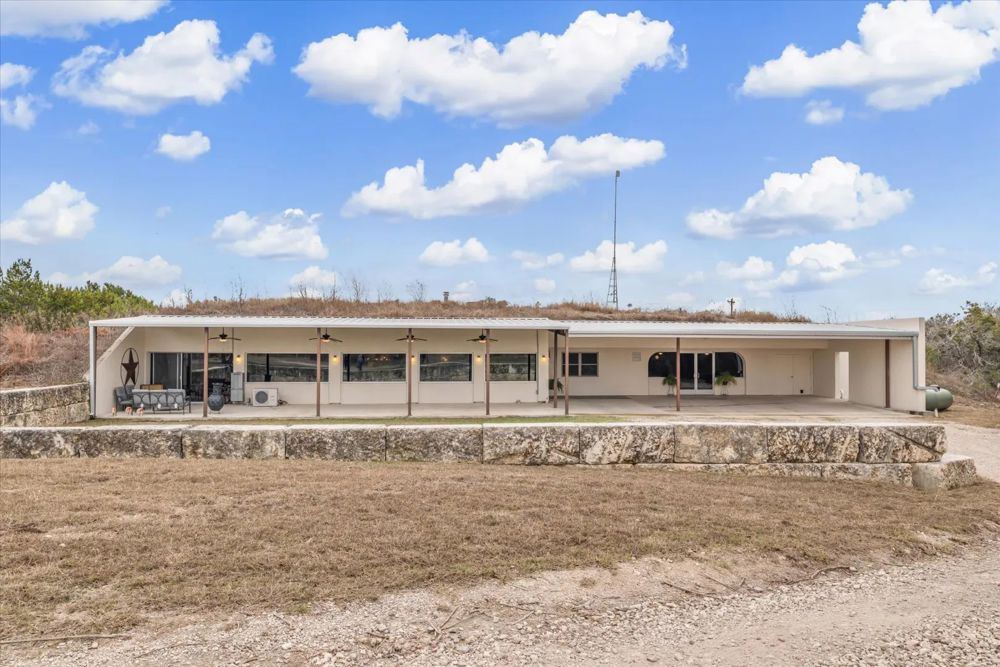 Landscape view for Earth Sheltered Home in Bertram, TX on 43 Acres