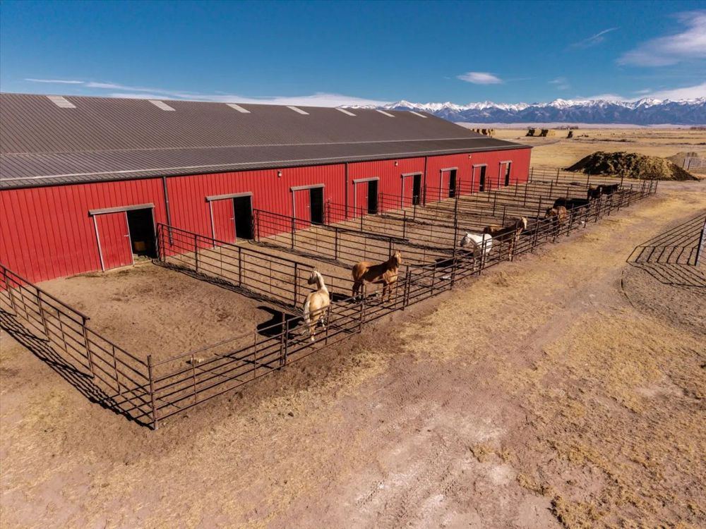 Landscape view for 1,280-Acre Irrigated Ranch in Saguache, CO for Sal