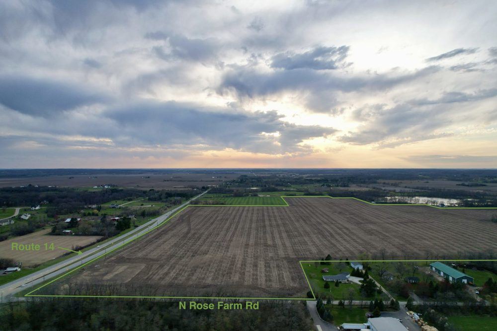 Landscape view for Rte 14 and N Rose Farm Tillable