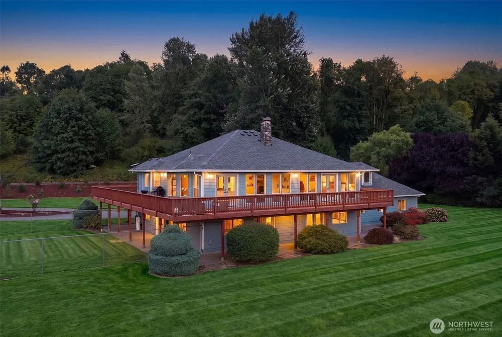 Landscape view for Riverfront Luxury Country Home in Woodland, Washin