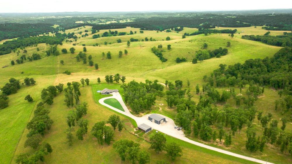 Landscape view for Cattle Ranch in Douglas County, Missouri for Sale